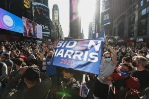 美国媒体测算拜登已获逾270张选举人票