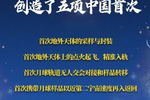 棒呆！嫦娥五号的5个中国首次