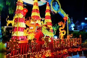 泰国曼谷龙仔厝政府举行迎中国农历春节嘉年华启动，侨领梁柱稳等出席