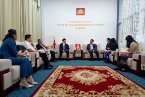 中国-东盟企业俱乐部拜访缅甸联邦共和国驻南宁总领事馆，推动中缅企业商贸文旅交流合作