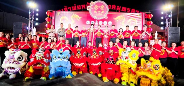 泰國龍仔厝府慶祝春節盛會 僑領黃迨光主席梁柱穩主席應邀出席新聞發佈會